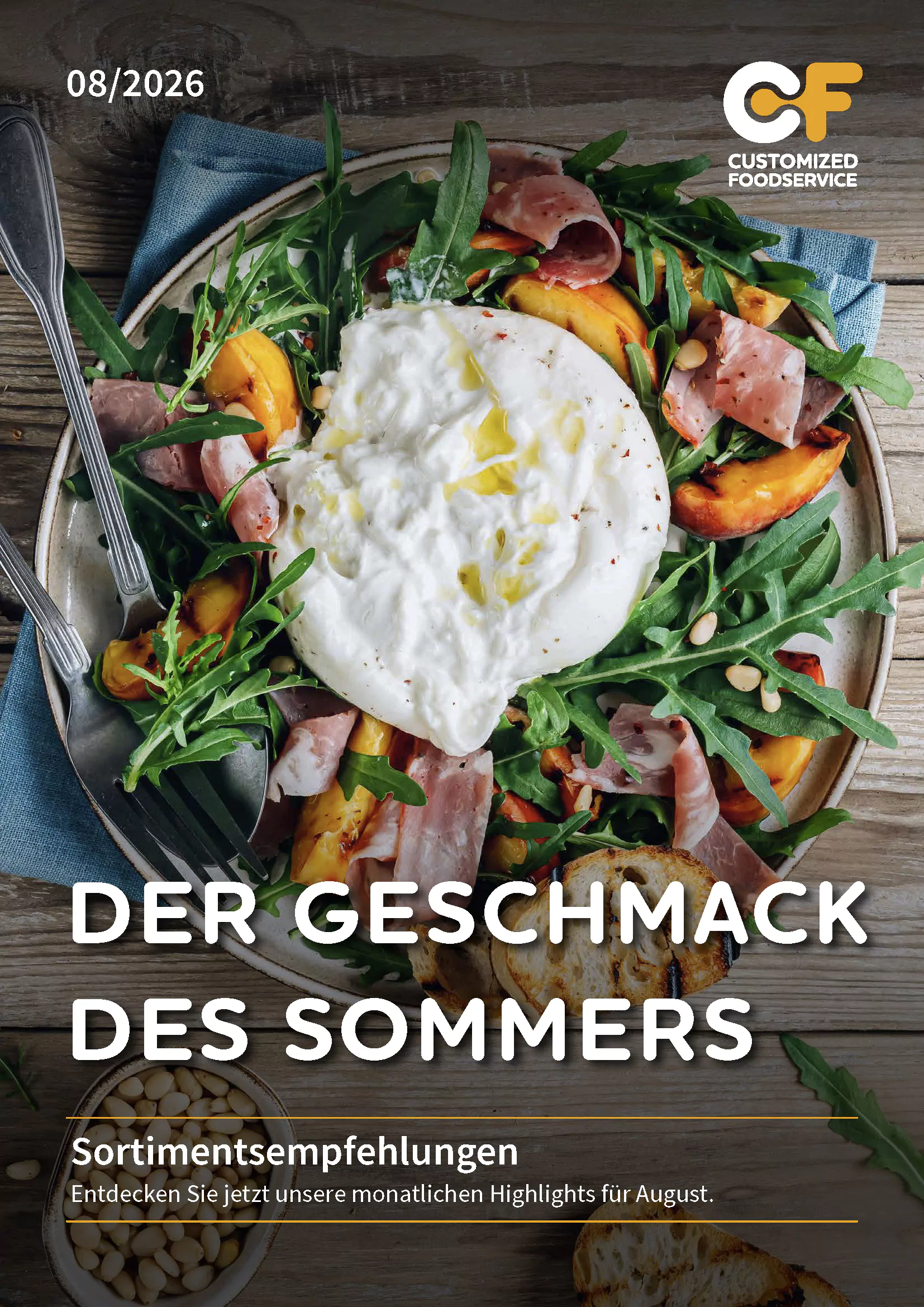 Sortimentsempfehlung August 2026: saisonale Produkte, aktuelle Angebote und ausgewählte Lebensmittel für Gastronomie und Großverbraucher